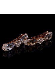 Leisure Fashion Women Alloy Barrette With Rhinestone Wedding/Party Headpiece