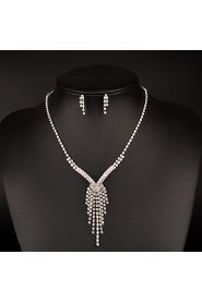 Women's Rhinestone Jewelry Set Rhinestone