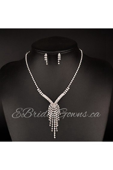 Women's Rhinestone Jewelry Set Rhinestone