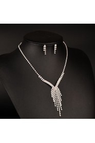 Women's Rhinestone Jewelry Set Rhinestone