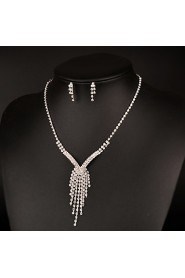 Women's Rhinestone Jewelry Set Rhinestone