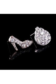 Stud Earrings Women's Alloy Earring Rhinestone