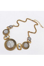 Gemstone Necklace Fashion Jewelry Accessories Small Round Palace