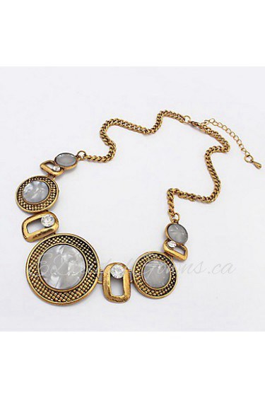 Gemstone Necklace Fashion Jewelry Accessories Small Round Palace