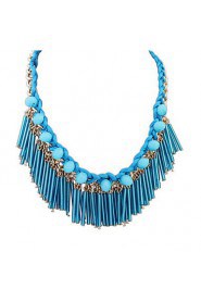 Stylish And Elegant Street Shooting Wild Tassel Necklace Jewelry