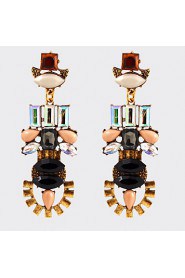 Characteristic National Wind Multicolored Gems Bohemia Earrings