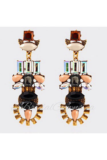 Characteristic National Wind Multicolored Gems Bohemia Earrings