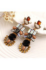 Characteristic National Wind Multicolored Gems Bohemia Earrings