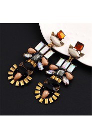 Characteristic National Wind Multicolored Gems Bohemia Earrings