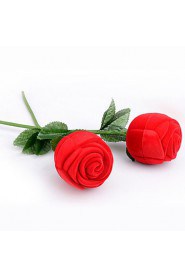 Romantic Red Rose Jewelry Box For Proposal Ring