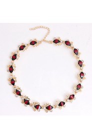 Fashion Gilded Necklace (necklace) (earrings)