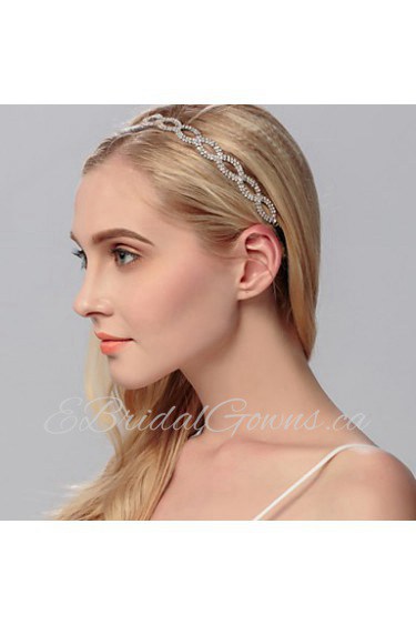 Women's Rhinestone Headpiece-Wedding / Special Occasion / Casual / Office & Career / Outdoor Headbands 1 Piece Clear / Black Irregular