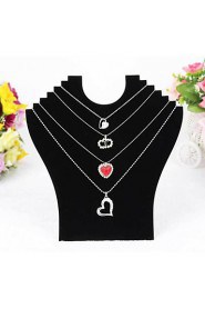 Black Velvet Necklace Pendant Display 23*24*7cm