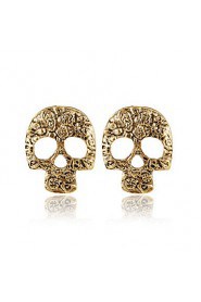 Retro Hollow Skull Simple Earrings