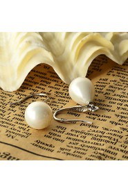 Drop Earrings Women's Pearl Earring Pearl