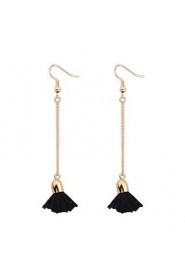 Concise Fashion Chain Tassel Earrings