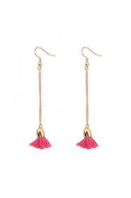 Concise Fashion Chain Tassel Earrings