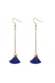 Concise Fashion Chain Tassel Earrings