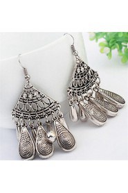 Retro Fashion Fan Pendant Earrings