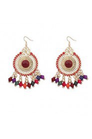 Bohemia Exaggerated Tassel Earrings Disc