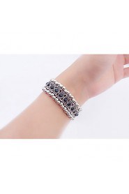 European Style Fashion Aegean Sea Multilayer Rhinestone Bracelet (Single Row)