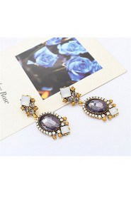 Flash Diamond Luxury Crystal Oval Wild Earrings