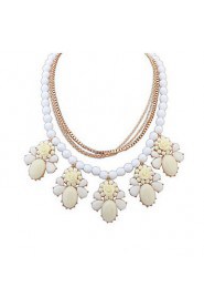 Small Droplets Of Fresh Flowers Beaded Necklace