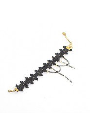 Vintage Lace Tassel Chain Anklet