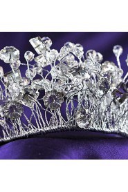 Crystal Crown Tiara Hair Flower Bride Hair Wedding Headdress