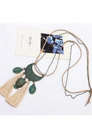 Bronze Tassel Owl Necklace Accessories