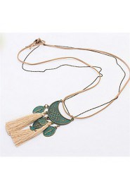 Bronze Tassel Owl Necklace Accessories