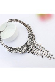 Fashion Exaggeration Metallic Necklace Trapezoid