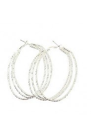 Vintage Alloy Multi-circle Pattern Earrings