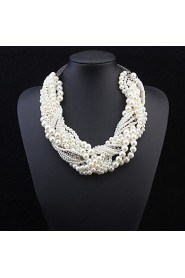 Fashion Multilayer Woven Pearl Necklace