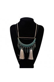 Fashion Crescent Tassel Necklace Casual Jewelry