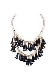 Big Exaggerated Fashion Tassel Necklace Bars