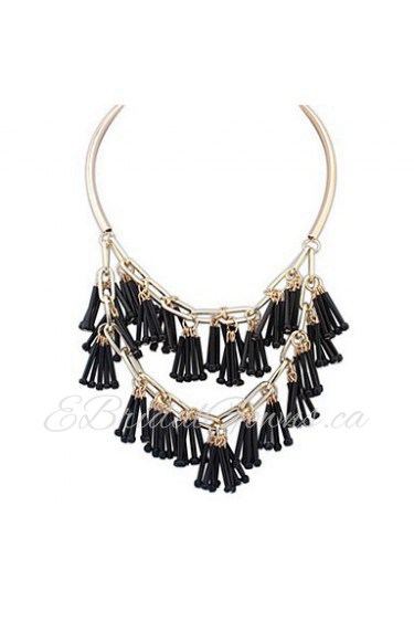 Big Exaggerated Fashion Tassel Necklace Bars