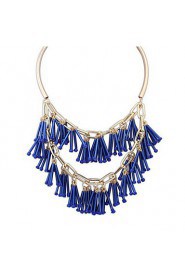 Big Exaggerated Fashion Tassel Necklace Bars