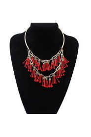 Big Exaggerated Fashion Tassel Necklace Bars