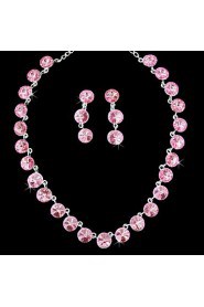 Jewelry Set Women's Birthday / Gift / Party / Special Occasion Jewelry Sets Alloy Rhinestone Necklaces / Earrings As the Picture