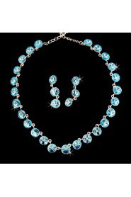 Jewelry Set Women's Birthday / Gift / Party / Special Occasion Jewelry Sets Alloy Rhinestone Necklaces / Earrings As the Picture