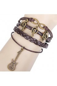 Unisex Chain Bracelet Silver / Alloy / Leather / Rope Non Stone