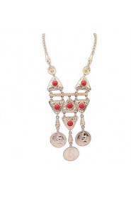 Western Fashion Princess Tassel Necklace Round