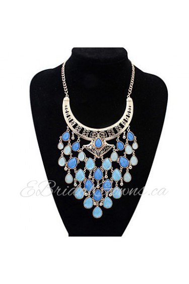 Fashion Tassel Water Drops Necklace Fine Jewelry