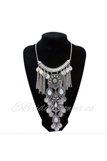 Fashion Water Droplets Tassel Necklace Luxury Jewelry