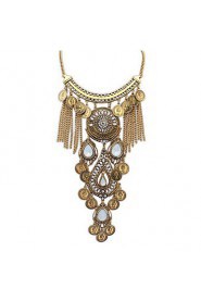 Fashion Water Droplets Tassel Necklace Luxury Jewelry