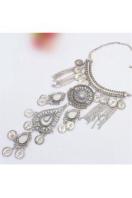 Fashion Water Droplets Tassel Necklace Luxury Jewelry