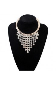 Dot Small Fresh Big Fashion Gem Tassel Necklace