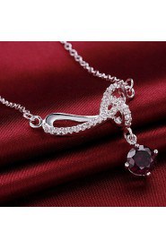 Fashion Round Shape Copper Silver Plated Zircon Foreign Trade Jewewlry Sets