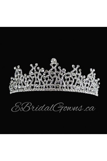 Women's / Flower Girl's Alloy Headpiece-Wedding Tiaras Round